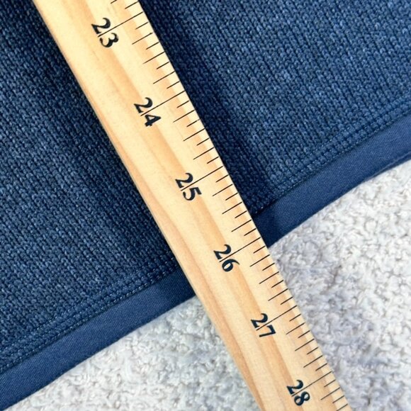 Patagonia Mens Better Sweater 1/4 Zip Fleece Size Small Navy Blue Warm PATCHES - Picture 6 of 11